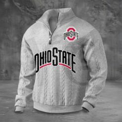 Ohio State Buckeyes PREMIUM Half-Zip Sweater