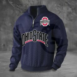 Ohio State Buckeyes PREMIUM Half Zip Sweater 5