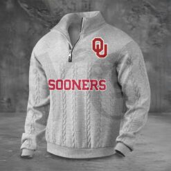 Oklahoma Sooners PREMIUM Half-Zip Sweater Oklahoma Sooners PREMIUM Half-Zip Sweater