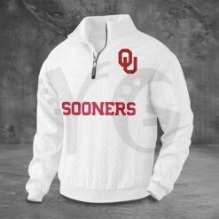 Oklahoma Sooners PREMIUM Half-Zip Sweater