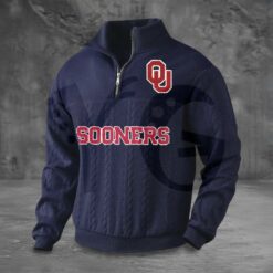 Oklahoma Sooners PREMIUM Half Zip Sweater 5