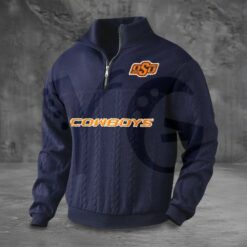 Oklahoma State Cowboys PREMIUM Half Zip Sweater 5