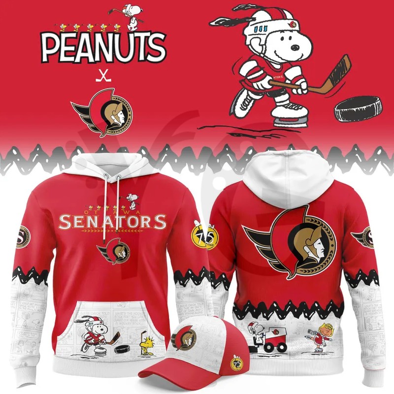 Ottawa Senators Peanuts Night Snoopy Limited Shirt Collection Ottawa Senators Peanuts Night Snoopy Limited Shirt Collection