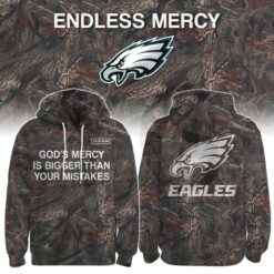Philadelphia Eagles God’s Mercy Over Mistakes Special Camo Hoodie