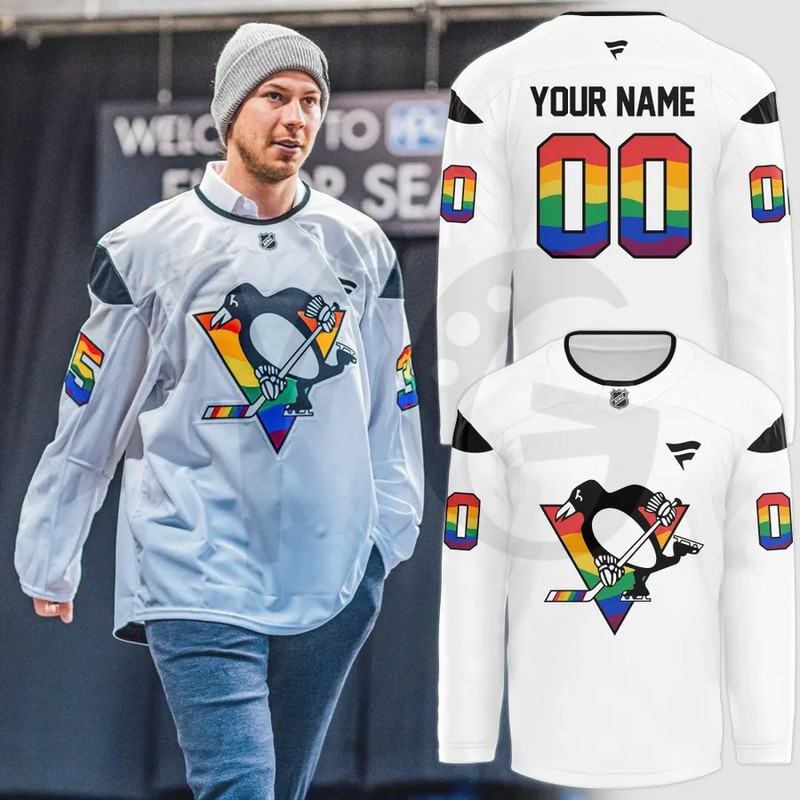 Pittsburgh Penguins x Jess Schweitzer Special Pride Jersey Pittsburgh Penguins x Jess Schweitzer Special Pride Jersey