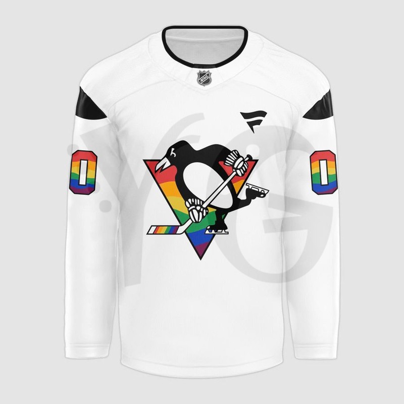 Pittsburgh Penguins x Jess Schweitzer Special Pride Jersey Pittsburgh Penguins x Jess Schweitzer Special Pride Jersey