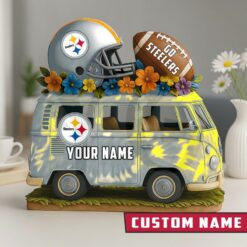 Pittsburgh Steelers Van Bus Special Home Decor Gift Acrylic Plaque