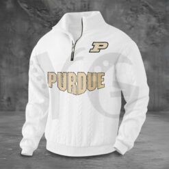 Purdue Boilermakers PREMIUM Half-Zip Sweater