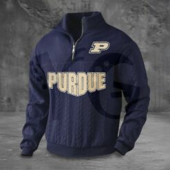 Purdue Boilermakers PREMIUM Half Zip Sweater 5