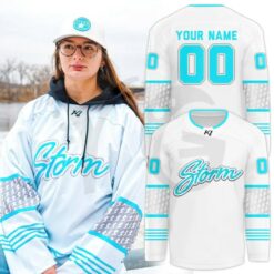 Quad City Storm Winter Classic Whiteout Jersey