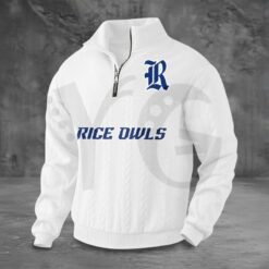 Rice Owls PREMIUM Half-Zip Sweater
