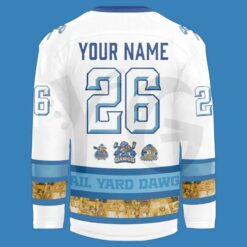 Roanoke Rail Yard Dawgs 10 Year Anniversary Hockey Jersey 3