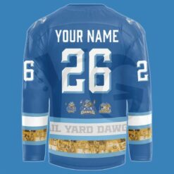 Roanoke Rail Yard Dawgs 10 Year Anniversary Hockey Jersey 6