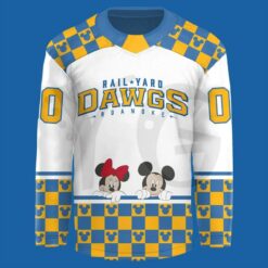 Roanoke Rail Yard Dawgs Mickey Mouse & Friends Special Hockey Jersey