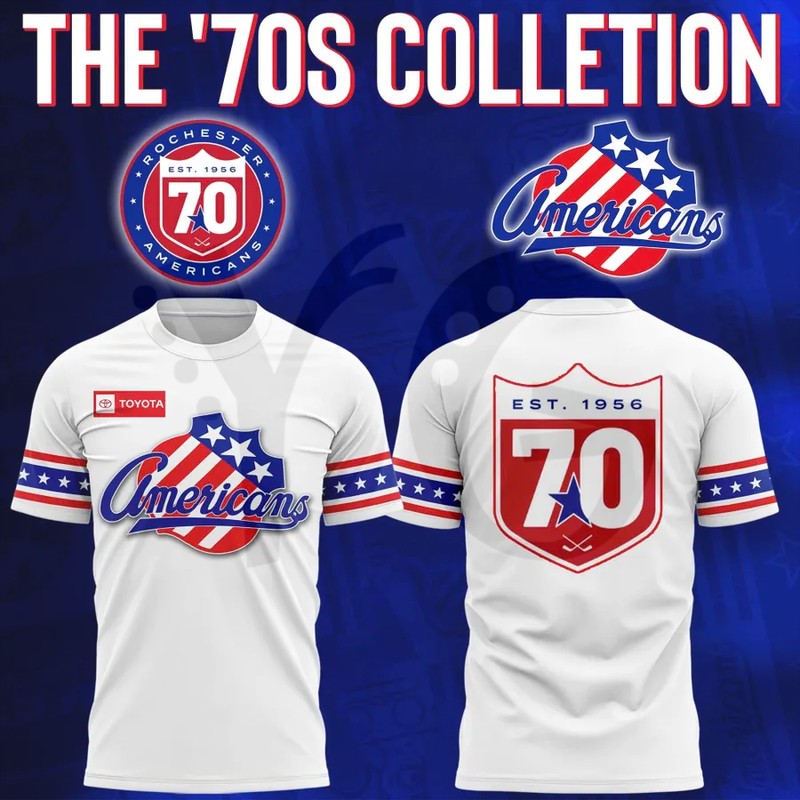 Rochester Americans The ’70s Colletio Shirt Collection Rochester Americans The ’70s Colletio Shirt Collection