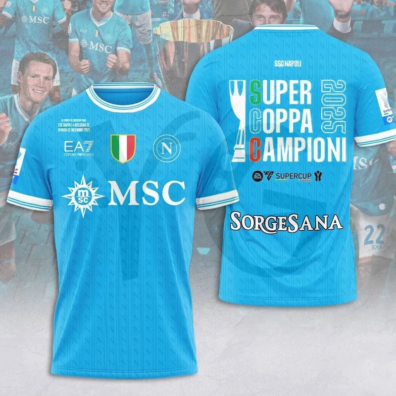 SSC Napoli Supercoppa Italiana Champions Shirt Collection SSC Napoli Supercoppa Italiana Champions Shirt Collection