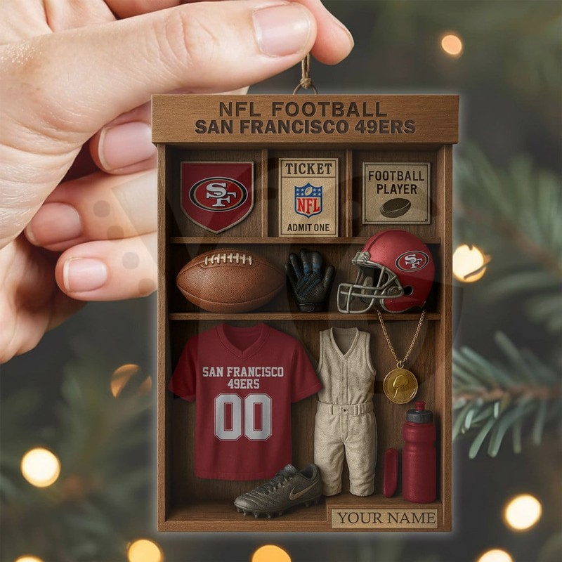 San Francisco 49ers NFL Football Locker Limited Edition Ornament San Francisco 49ers NFL Football Locker Limited Edition Ornament