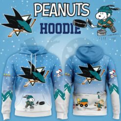San Jose Sharks x Peanuts And Snoopy Special Edition Hoodie