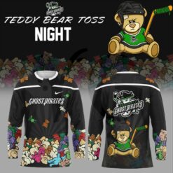 Savannah Ghost Pirates Teddy Bear Toss Night Hockey Jersey Savannah Ghost Pirates Teddy Bear Toss Night Hockey Jersey