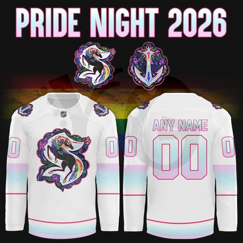 Seattle Kraken 2026 Pride Night Special Edition Jersey Seattle Kraken 2026 Pride Night Special Edition Jersey