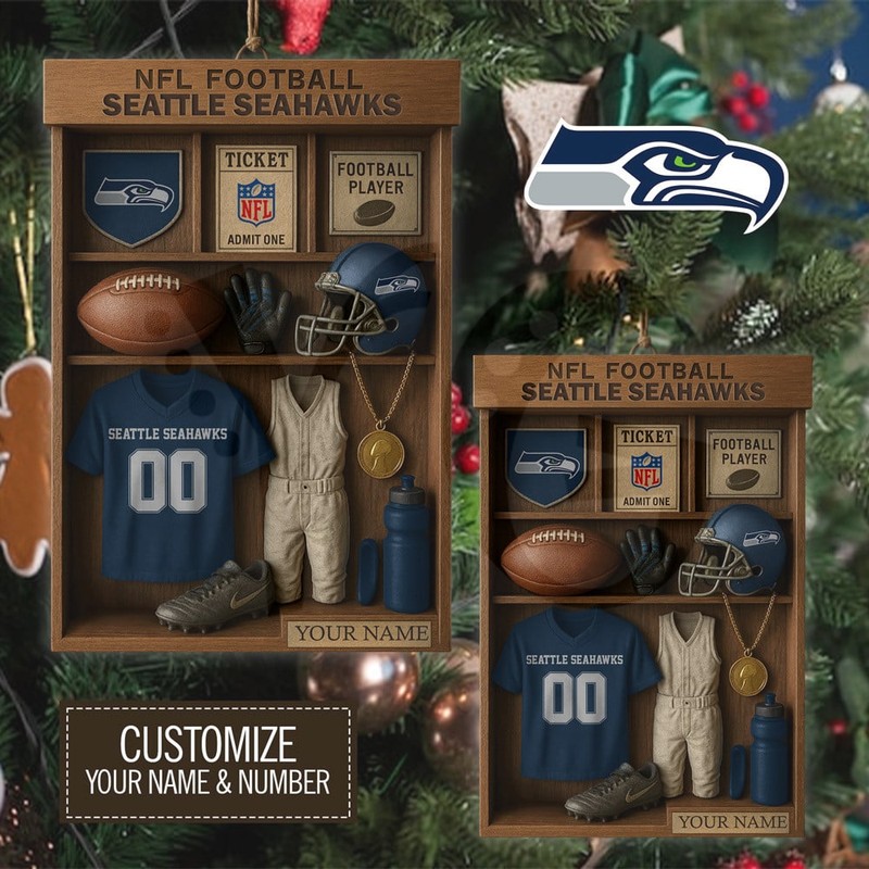 Seattle Seahawks NFL Football Locker Limited Edition Ornament Seattle Seahawks NFL Football Locker Limited Edition Ornament