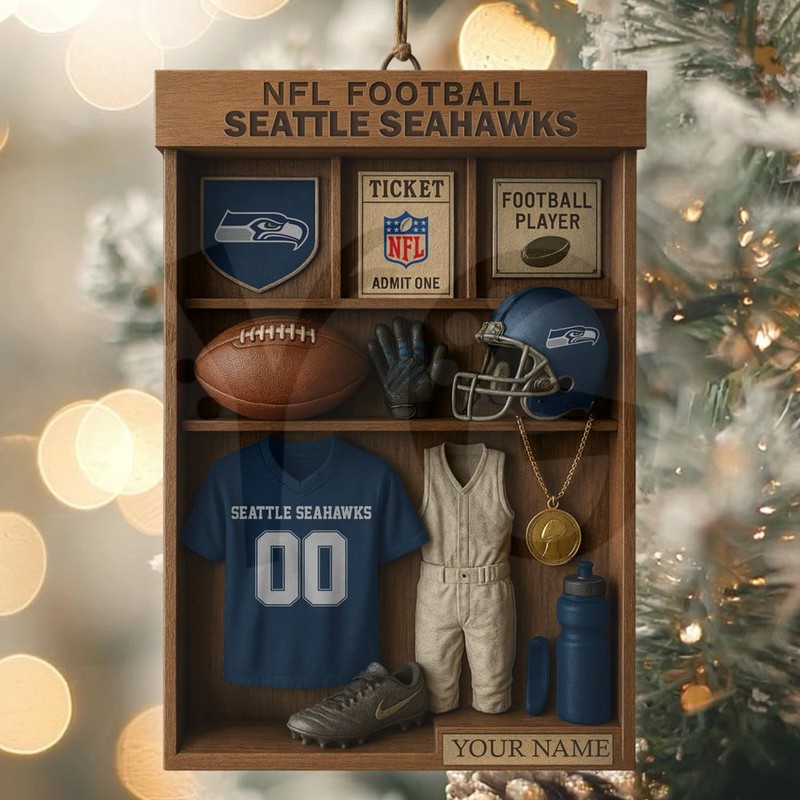 Seattle Seahawks NFL Football Locker Limited Edition Ornament Seattle Seahawks NFL Football Locker Limited Edition Ornament