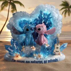 Stitch And Angel Cute Couple Acrylic Plaque