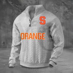 Syracuse Orange PREMIUM Half-Zip Sweater