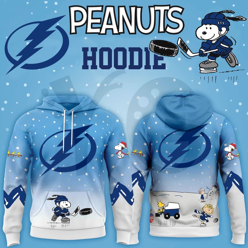 Tampa Bay Lightning x Peanuts And Snoopy Special Edition Hoodie Tampa Bay Lightning x Peanuts And Snoopy Special Edition Hoodie