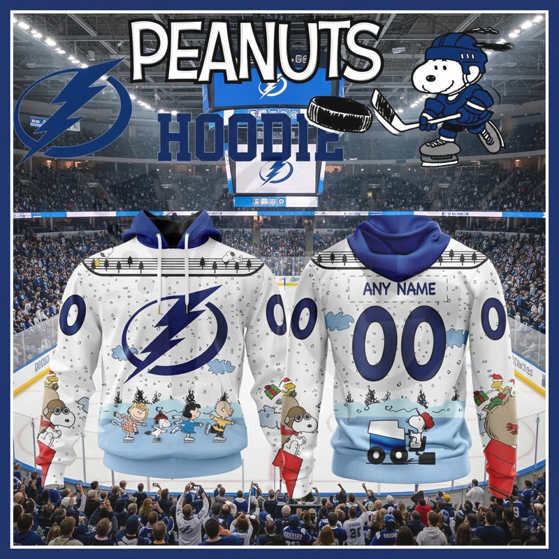 Tampa Bay Lightning x Peanuts And Snoopy Special Edition Hoodie Tampa Bay Lightning x Peanuts And Snoopy Special Edition Hoodie