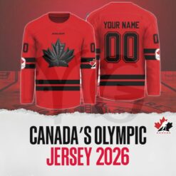 Team Canada Olympic 2026 Personalized Hockey Jerseys