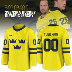 Team Sweden Olympic 2026 Personalized Hockey Jersey