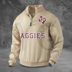 Texas AM Aggies PREMIUM Half Zip Sweater 4