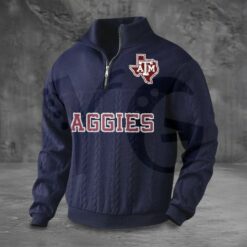 Texas AM Aggies PREMIUM Half Zip Sweater 5