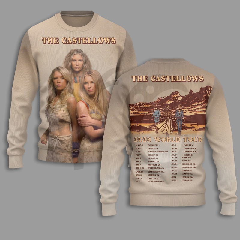 The Castellows 2025 World Tour Merch Collection The Castellows 2025 World Tour Merch Collection