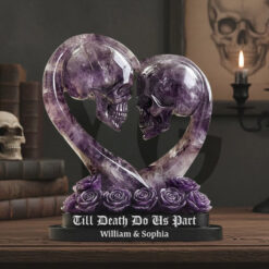 Till Death Do Us Part Amethyst Styled Gothic Couple Acrylic Plaque Till Death Do Us Part Amethyst Styled Gothic Couple Acrylic Plaque