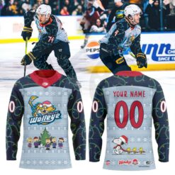 Toledo Walleye Christmas Charlie Brown Peanuts Hockey Jersey
