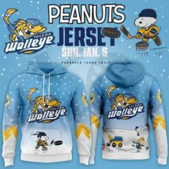 Toledo Walleye ECHL x Peanuts And Snoopy Special Edition Hoodie