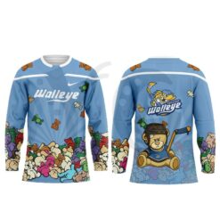 Toledo Walleye Teddy Bear Toss Night Limited Edition Hockey Jersey