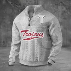 Troy Trojans PREMIUM Half-Zip Sweater Troy Trojans PREMIUM Half-Zip Sweater
