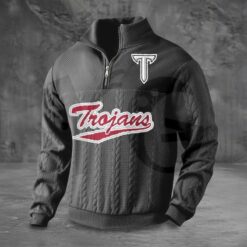 Troy Trojans PREMIUM Half Zip Sweater 3