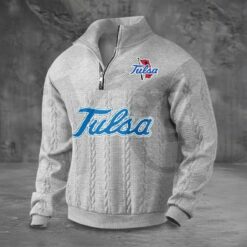 Tulsa Golden Hurricane PREMIUM Half-Zip Sweater Tulsa Golden Hurricane PREMIUM Half-Zip Sweater