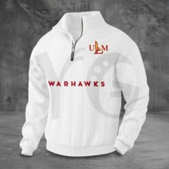 ULM Warhawks PREMIUM Half-Zip Sweater