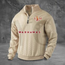 ULM Warhawks PREMIUM Half Zip Sweater 4