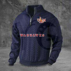 ULM Warhawks PREMIUM Half Zip Sweater 5
