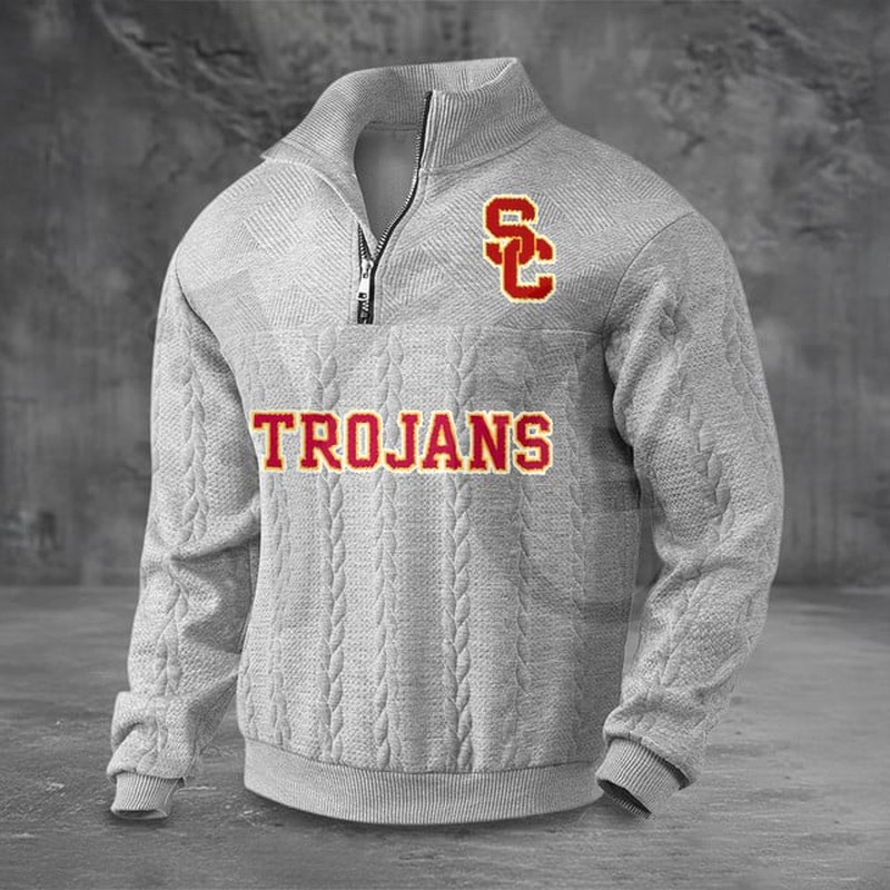 USC Trojans PREMIUM Half-Zip Sweater USC Trojans PREMIUM Half-Zip Sweater