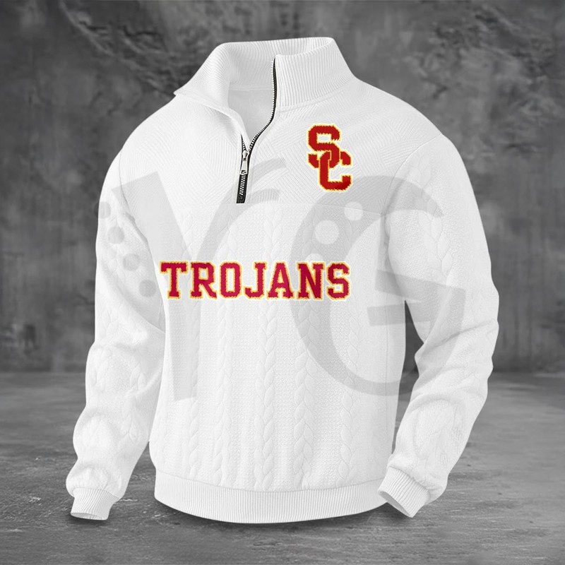 USC Trojans PREMIUM Half-Zip Sweater USC Trojans PREMIUM Half-Zip Sweater