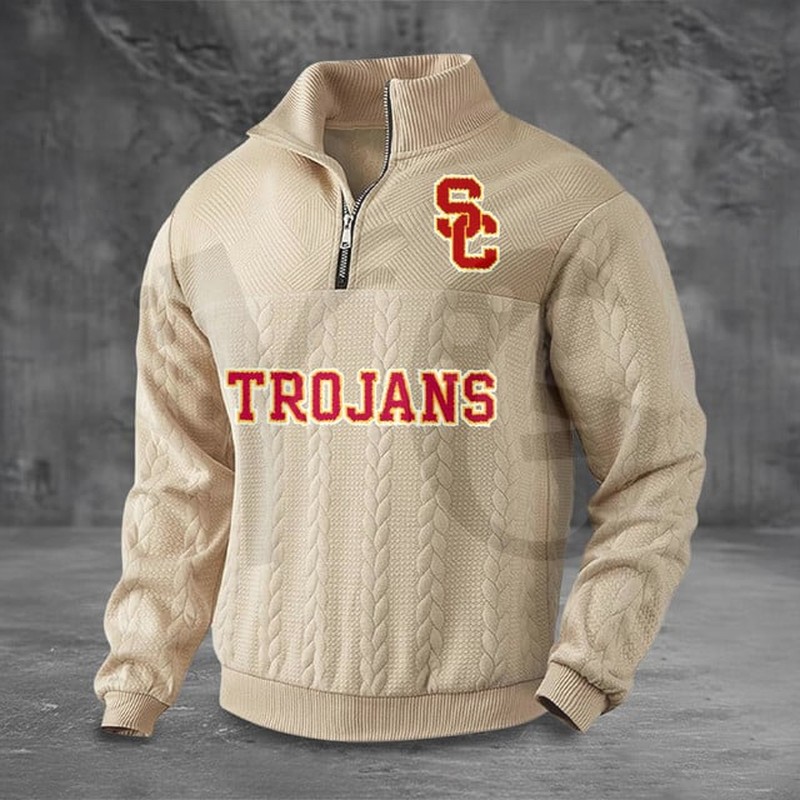 USC Trojans PREMIUM Half-Zip Sweater USC Trojans PREMIUM Half-Zip Sweater