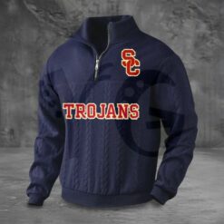 USC Trojans PREMIUM Half Zip Sweater 5