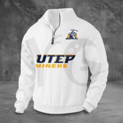 UTEP Miners PREMIUM Half-Zip Sweater